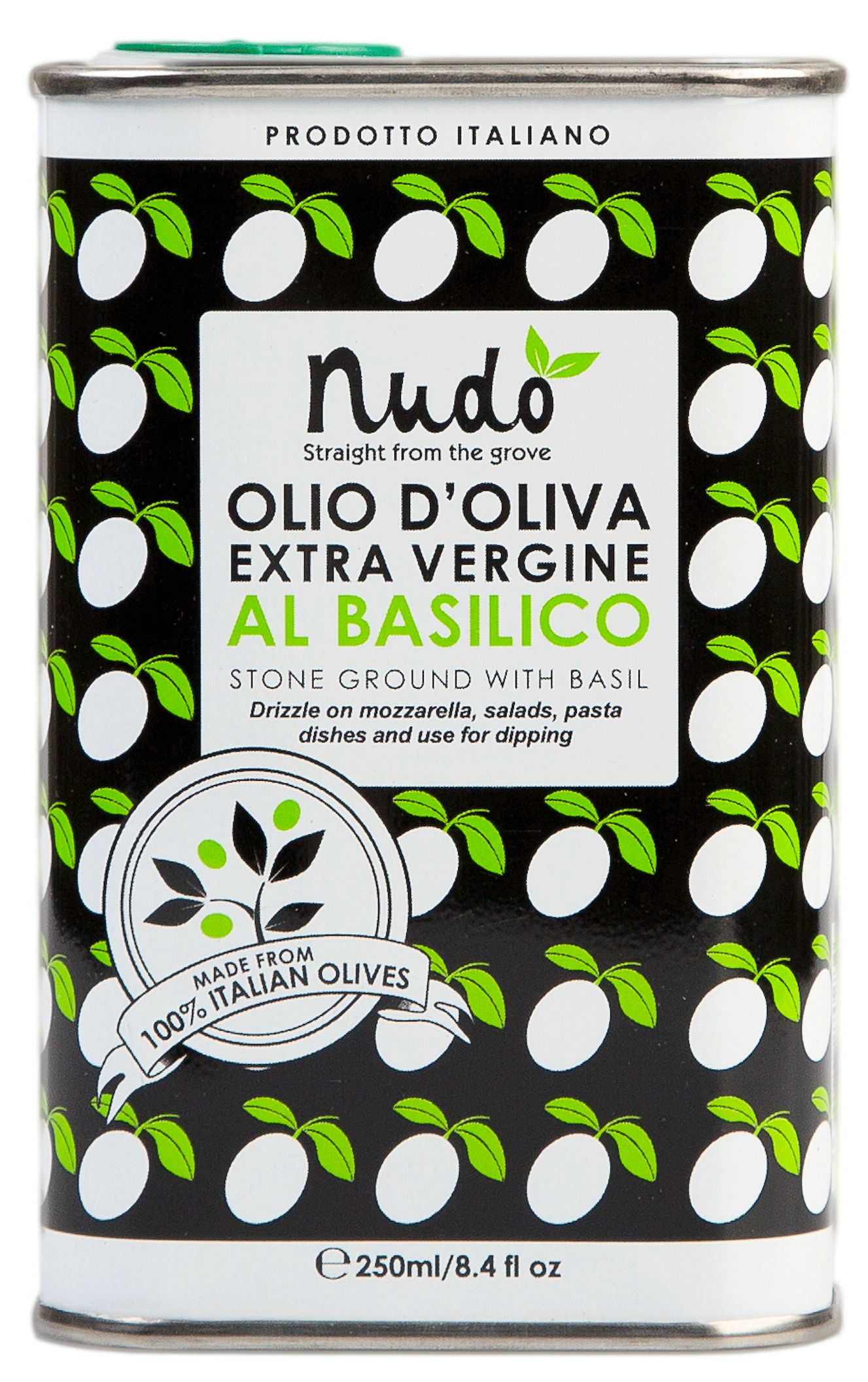 Nudo Ekstra Jomfru-Olivenolie, Basilikum er udgået